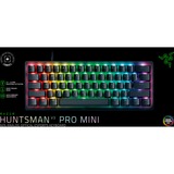 Razer Huntsman V3 Pro mini, gaming toetsenbord Zwart, US lay-out, Razer Analog Optical, 60%, Razer Analog Optical v2, RGB leds, Doubleshot PBT