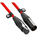 Rode Microphones XLR-3 kabel Rood, 3 meter