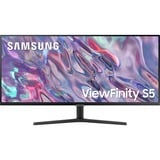 SAMSUNG ViewFinity S50GC S34C500GAU 34" UltraWide monitor Zwart, 2x HDMI, DisplayPort, AMD Free-sync