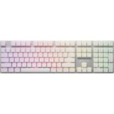 Sharkoon PureWriter RGB mechanisch gaming toetsenbord Wit, US lay-out (QWERTY), Kailh Choc Low Profile Red, 100%, RGB leds