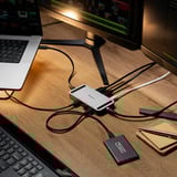 Targus USB4 Dual Video Mobile Dock with 140W EPR Pass-Thru dockingstation Aluminium