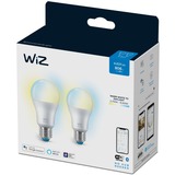 WiZ Lamp A60 E27 x2 ledlamp Wifi + Bluetooth protocol, 2 stuks