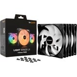 be quiet! Light Wings LX 140mm PWM Triple Pack case fan Zwart, 4-pin PWM, RGB