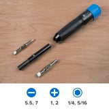 iFixit Narwhal 6-in-1 Driver bitset Zwart/blauw