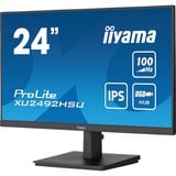 iiyama ProLite XU2492HSU-B6 24" monitor Zwart (mat), HDMI, DisplayPort, USB, Audio