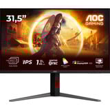 AOC U32G4U 31.5" 4K UHD gaming monitor Zwart, 2x HDMI, 1x DisplayPort, USB-A, USB-B, 160 Hz