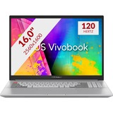 ASUS VivoBook Pro 16X N7600PC-KV190W 16" laptop Zilver | i7-11370H | RTX 3050 | 16 GB | 512 GB SSD
