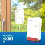 AVM FRITZ!Box 6860 5G Edition International draadloze router Rood, Mesh, 5G