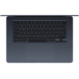 Apple MacBook Air 15 (MQKW3N/A) laptop Zwart | M2 | 10-Core GPU | 8 GB | 256 GB SSD | Midnight