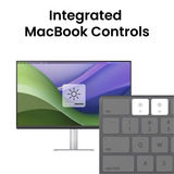 BenQ MA270UP voor MacBook 27" 4K UHD monitor Zilver, HDMI, USB-A, USB-C, Audio