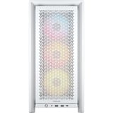 Corsair FRAME 4000D RS ARGB midi tower behuizing Wit | 2x USB-A | 1x USB-C | RGB | Tempered Glass
