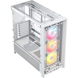 Corsair FRAME 4000D RS ARGB midi tower behuizing Wit | 2x USB-A | 1x USB-C | RGB | Tempered Glass