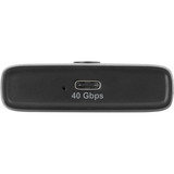 DeLOCK Externe behuizing voor M.2 NVMe SSD met USB-C 40 Gbps Grijs/zwart, met ventilator