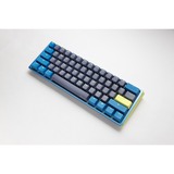 Ducky One 3 Daybreak Mini, toetsenbord Blauw/geel, US lay-out, Cherry MX RGB Brown, RGB leds, PBT Double Shot, hot swap