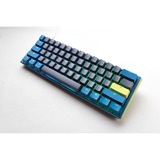 Ducky One 3 Daybreak Mini, toetsenbord Blauw/geel, US lay-out, Cherry MX RGB Brown, RGB leds, PBT Double Shot, hot swap