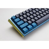 Ducky One 3 Daybreak Mini, toetsenbord Blauw/geel, US lay-out, Cherry MX RGB Brown, RGB leds, PBT Double Shot, hot swap