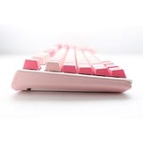 Ducky One 3 Gossamer Pink, toetsenbord Wit/roze, US lay-out, Cherry MX Brown, Double-shot PBT, Hot-swappable, QUACK Mechanics