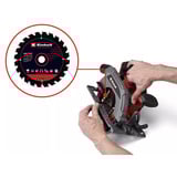 EINHELL Professional Accu Handcirkelzaag TP-CS 18/165 Li BL - Solo Rood/zwart, Power X-Change, Accu en oplader niet inbegrepen