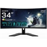 GIGABYTE G34WQCP 34" UltraWide gaming monitor Zwart, 2x HDMI, 2x DisplayPort, 180 Hz