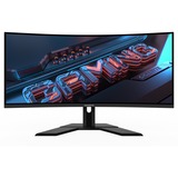 GIGABYTE G34WQCP 34" UltraWide gaming monitor Zwart, 2x HDMI, 2x DisplayPort, 180 Hz