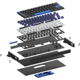 Iqunix EZ60 Magnetic Switch Gaming HE Keyboard Zwart, US lay-out (QWERTY), Gateron Star Trail, 60%, RGB, Double Shot PBT Keycaps