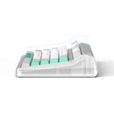 Iqunix OG80 Wormhole Wireless Mechanical Keyboard Grijs, US lay-out (QWERTY), Cherry MX Red, 80% (TKL)	, RGB leds, Hot-swappable, PBT, 2.4GHz | Bluetooth 5.1 | USB-C