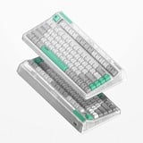 Iqunix OG80 Wormhole Wireless Mechanical Keyboard Grijs, US lay-out (QWERTY), Cherry MX Red, 80% (TKL)	, RGB leds, Hot-swappable, PBT, 2.4GHz | Bluetooth 5.1 | USB-C