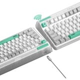 Iqunix OG80 Wormhole Wireless Mechanical Keyboard Grijs, US lay-out (QWERTY), Cherry MX Red, 80% (TKL)	, RGB leds, Hot-swappable, PBT, 2.4GHz | Bluetooth 5.1 | USB-C