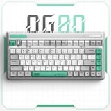 Iqunix OG80 Wormhole Wireless Mechanical Keyboard Grijs, US lay-out (QWERTY), Cherry MX Red, 80% (TKL)	, RGB leds, Hot-swappable, PBT, 2.4GHz | Bluetooth 5.1 | USB-C