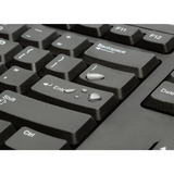 Kensington KB100 EQ Wired Full Size Keyboard Zwart, EU lay-out (QWERTY), Membraan