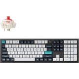 Keychron Q6 Max-M1, toetsenbord Zwart, US lay-out, Gateron Jupiter Red, RGB leds, KSA double-shot PBT, hot swap, Knob, 2.4GHz | Bluetooth 5.1 | USB-C