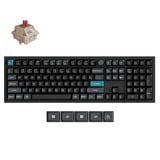 Keychron Q6 Ultra-M1 8K Wireless Custom Mechanical Keyboard Zwart, US lay-out (QWERTY), Keychron Silk POM Red, 100%, RGB, Hot swap, 8K, 2.4 GHz / Bluetooth 5.2 / USB-C