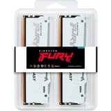 Kingston FURY 64 GB DDR5-6000 Kit werkgeheugen Wit, Fury Beast RGB, XMP, EXPO