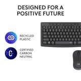 Logitech MK295 Silent Wireless Keyboard and Mouse Combo, desktopset Zwart, US lay-out