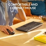 Logitech MK295 Silent draadloze desktopset Zwart, US-International lay-out (QWERTY), 100%