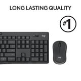 Logitech MK295 Silent draadloze desktopset Zwart, US-International lay-out (QWERTY), 100%