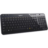 Logitech Wireless Keyboard K360, toetsenbord Zwart, EU lay-out (QWERTY), Rubberdome, Retail