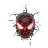  Marvel: Spider-Man - Miles Morales Mask 3D Wall Light verlichting Zwart/rood