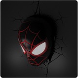  Marvel: Spider-Man - Miles Morales Mask 3D Wall Light verlichting Zwart/rood