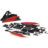 Res-Tech GT Cockpit + Carbon Seat racing simulator Zwart/rood