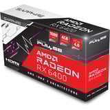 SAPPHIRE PULSE AMD Radeon RX 6400 grafische kaart RDNA 2, 1x DisplayPort, 1x HDMI