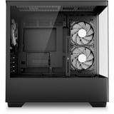 Sharkoon ELITE SHARK CM100 midi tower behuizing Zwart | 2x USB-A | 1x USB-C | RGB | Tempered Glass