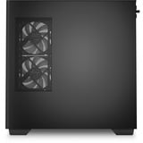 Sharkoon ELITE SHARK CM100 midi tower behuizing Zwart | 2x USB-A | 1x USB-C | RGB | Tempered Glass