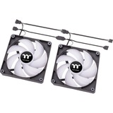 Thermaltake CT140 ARGB Sync PC Cooling Fan (2-Fan Pack) case fan Zwart, 4-pins PWM fan-connector
