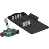 Wera Kraftform Kompakt 400 RA Set 2, 9‑delige dopsleutel Zwart/groen