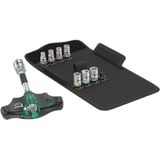 Wera Kraftform Kompakt 400 RA Set 2, 9‑delige dopsleutel Zwart/groen