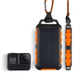 Xtorm XR104 - Xtreme Solar Powerbank 20W - 10.000 mAh Zwart/oranje, Waterproof IPX4