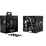 be quiet! Pure Wings 3 case fan Zwart, 3 stuks