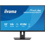 iiyama ProLite XB3294UHSCP-B1 31.5" 4K UHD gaming monitor Zwart, HDMI, DisplayPort, USB-C, LAN, Audio