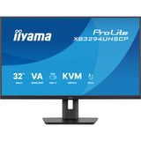 iiyama ProLite XB3294UHSCP-B1 31.5" 4K Ultra HD monitor Zwart, 1x DisplayPort, 2x HDMI, 3x USB-C, 2x USB-A